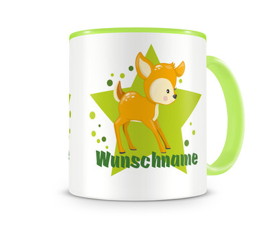 Tasse mit einem sen Reh als Motiv