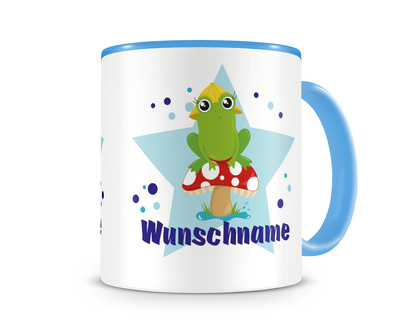 Tasse mit einem kleinen Frosch als Motiv