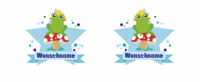 Trinkflasche bedruckt mit dem Motiv Kleiner Frosch - Ansicht 2