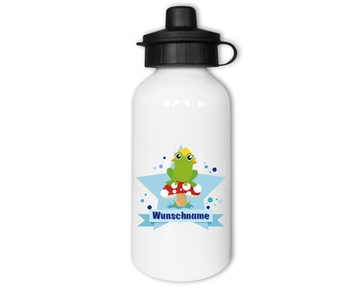 Trinkflasche bedruckt mit dem Motiv Kleiner Frosch