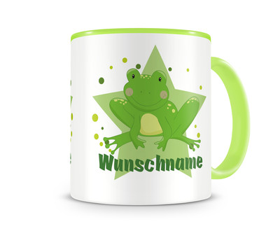 Tasse mit einem Frosch als Motiv