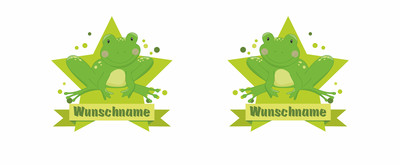 Trinkflasche bedruckt mit dem Motiv Frosch - Ansicht 2