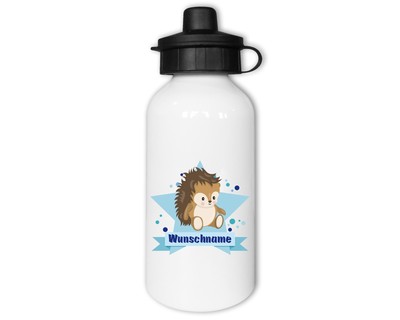 Trinkflasche bedruckt mit dem Motiv Igel