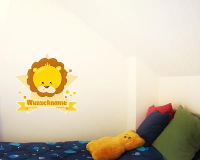 Buntes Wandtattoo Türschild 