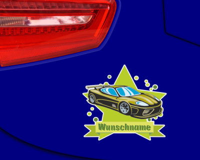 Cooles Auto Aufkleber mit Namen - Ansicht 5