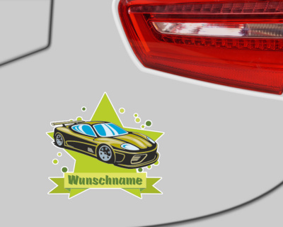 Cooles Auto Aufkleber mit Namen - Ansicht 6