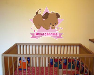 Buntes Wandtattoo Trschild 