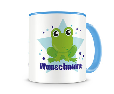 Tasse mit einem Baby Frosch als Motiv Tasse