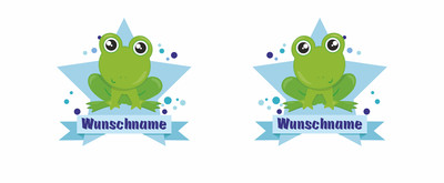 Trinkflasche bedruckt mit dem Motiv Baby Frosch - Ansicht 2