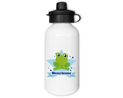Trinkflasche bedruckt mit dem Motiv Baby Frosch