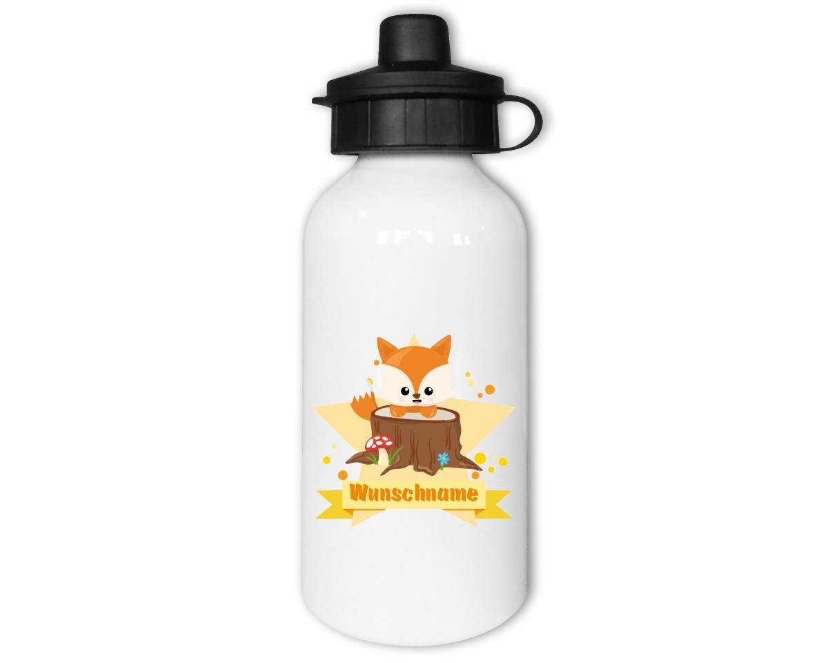 Trinkflasche mit Kinder Motiven  Modellnummer 002505-035-000  orange