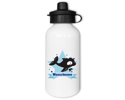 Trinkflasche bedruckt mit dem Motiv Ser Orca