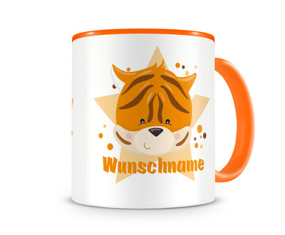 Tasse mit einem sen Tiger als Motiv