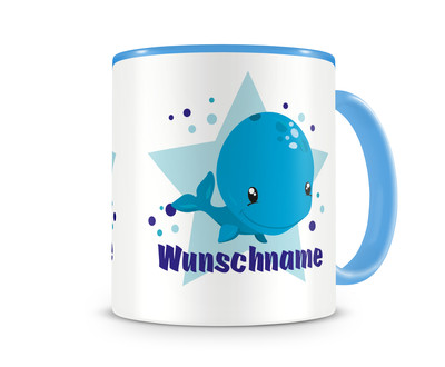 Tasse mit einem sen Wal als Motiv