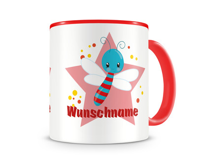 Tasse mit einem sen Schmetterling als Motiv