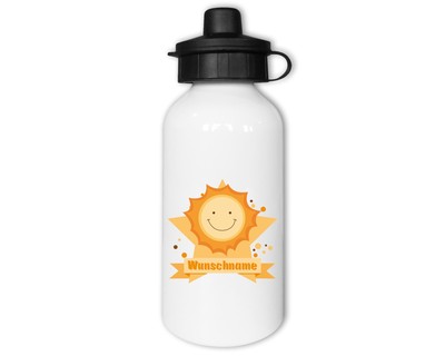 Trinkflasche bedruckt mit dem Motiv Sonne