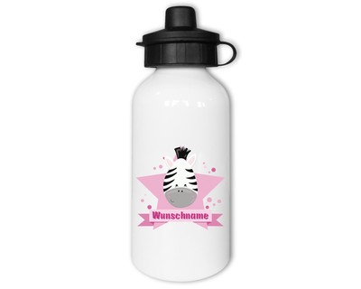 Trinkflasche bedruckt mit dem Motiv Ses Zebra