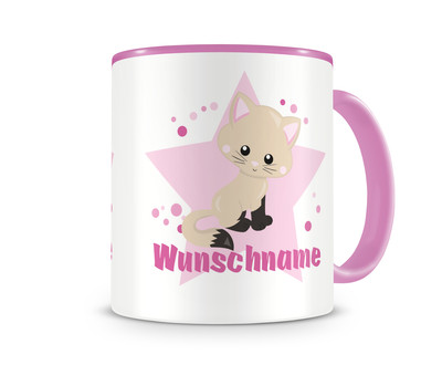 Tasse mit einer sen Katze als Motiv