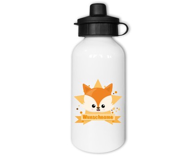 Trinkflasche bedruckt mit dem Motiv Fuchs Trinkflasche