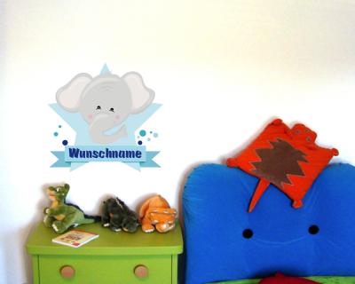 Buntes Wandtattoo Trschild 