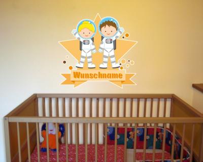 Buntes Wandtattoo Trschild 