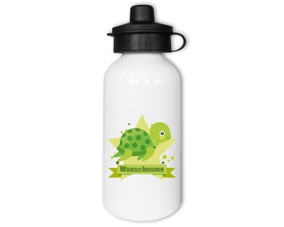 Trinkflasche bedruckt mit dem Motiv Schildkröte