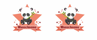 Trinkflasche bedruckt mit dem Motiv Baby Panda Br - Ansicht 2