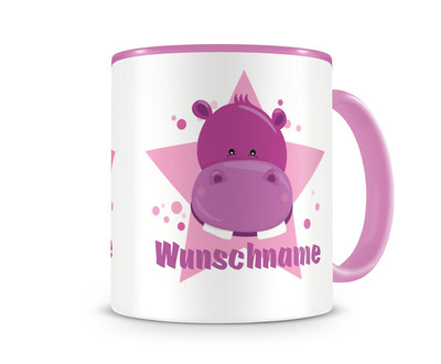 Tasse mit einem Nilpferd als Motiv