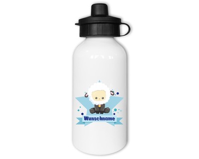 Trinkflasche bedruckt mit dem Motiv Baby Schaf