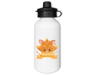Trinkflasche bedruckt mit dem Motiv Baby Katze Trinkflasche
