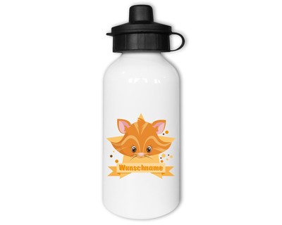 Trinkflasche bedruckt mit dem Motiv Baby Katze