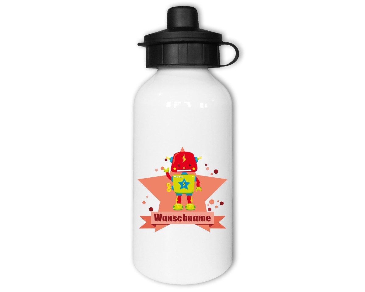 Trinkflasche mit Kinder Motiven  Modellnummer 002537-408-000  rot