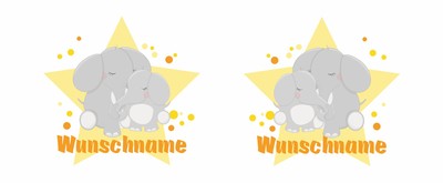 Spardose mit kuschelnden Elefanten als Motiv - Ansicht 2