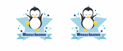 Trinkflasche bedruckt mit dem Motiv Baby Pinguin - Ansicht 2