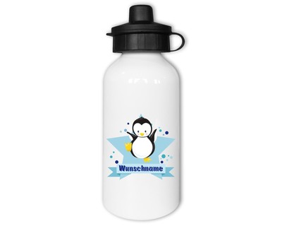 Trinkflasche bedruckt mit dem Motiv Baby Pinguin