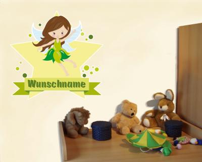 Buntes Wandtattoo Türschild 