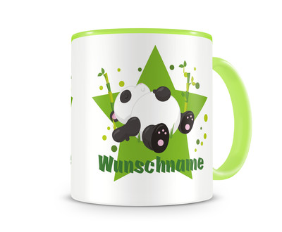 Tasse mit einem schlafenden Panda Br als Motiv