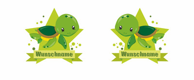 Trinkflasche bedruckt mit dem Motiv Kleine Schildkrte - Ansicht 2