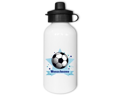 Trinkflasche bedruckt mit dem Motiv Fussball