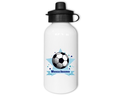 Trinkflasche bedruckt mit dem Motiv Fussball Trinkflasche