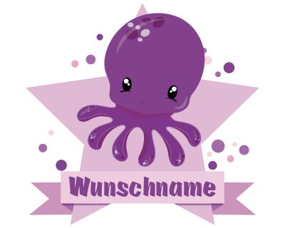 Se Krake Aufkleber mit Namen