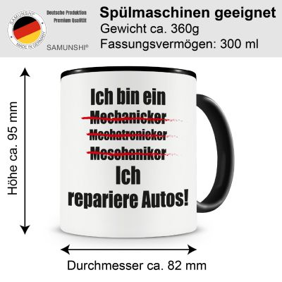 Tasse mit dem Motiv Ich repariere Autos - Ansicht 2