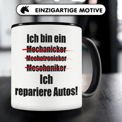 Tasse mit dem Motiv Ich repariere Autos - Ansicht 3