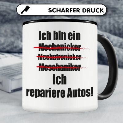 Tasse mit dem Motiv Ich repariere Autos - Ansicht 5