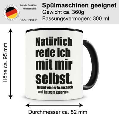 Tasse mit dem Motiv Natrlich rede ich... - Ansicht 2