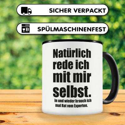 Tasse mit dem Motiv Natrlich rede ich... - Ansicht 4