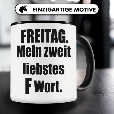 Tasse mit dem Motiv Freitag mein zweit... - Ansicht 3