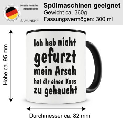 Tasse mit dem Motiv Ich hab nicht gefurzt.. - Ansicht 2
