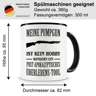 Tasse mit dem Motiv Meine Pumpgun ist kein Hobby - Ansicht 2