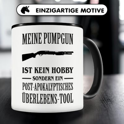 Tasse mit dem Motiv Meine Pumpgun ist kein Hobby - Ansicht 3